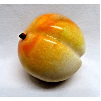 Vintage 1960's Italian Alabaster Marble Stone Fruit ~Yellow Plum   232863350892